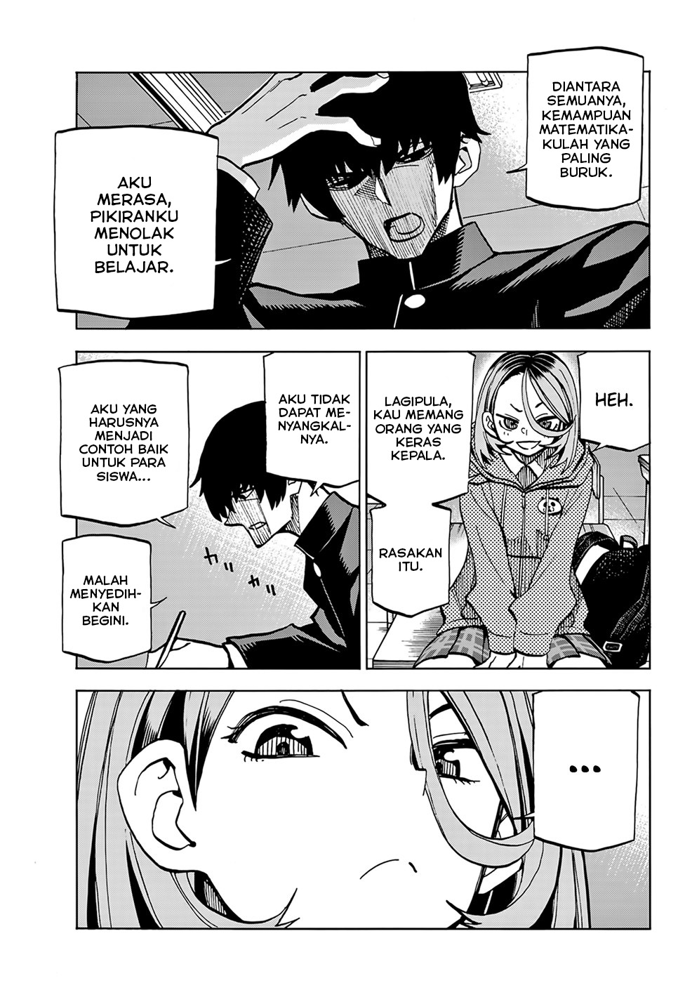 The Story Between a Dumb Prefect and a High School Girl with an Inappropriate Skirt Length Chapter 01 Gambar 15